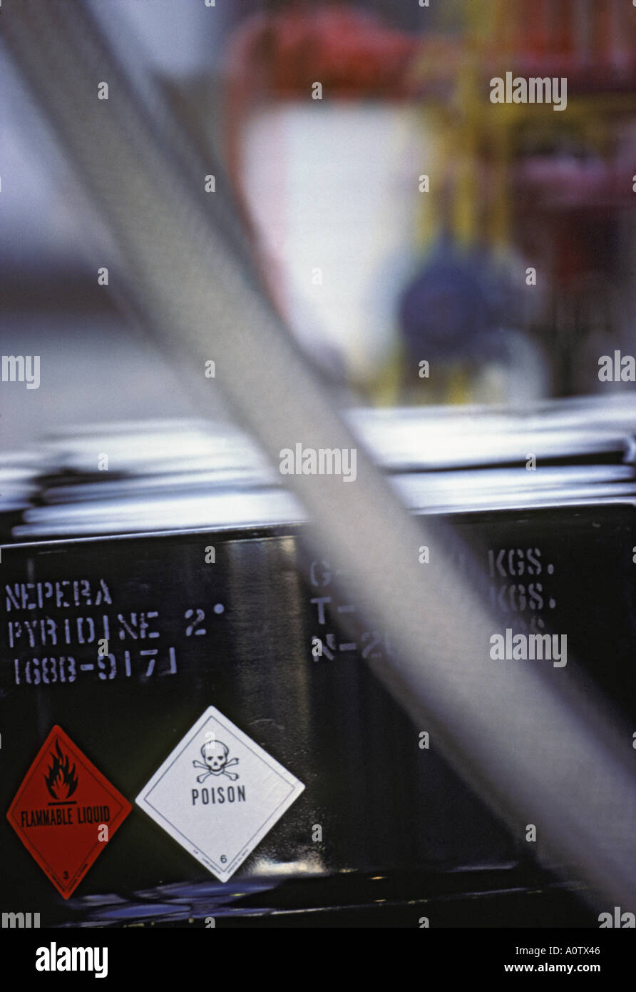Drums with dangerous waste hi-res stock photography and images - Alamy