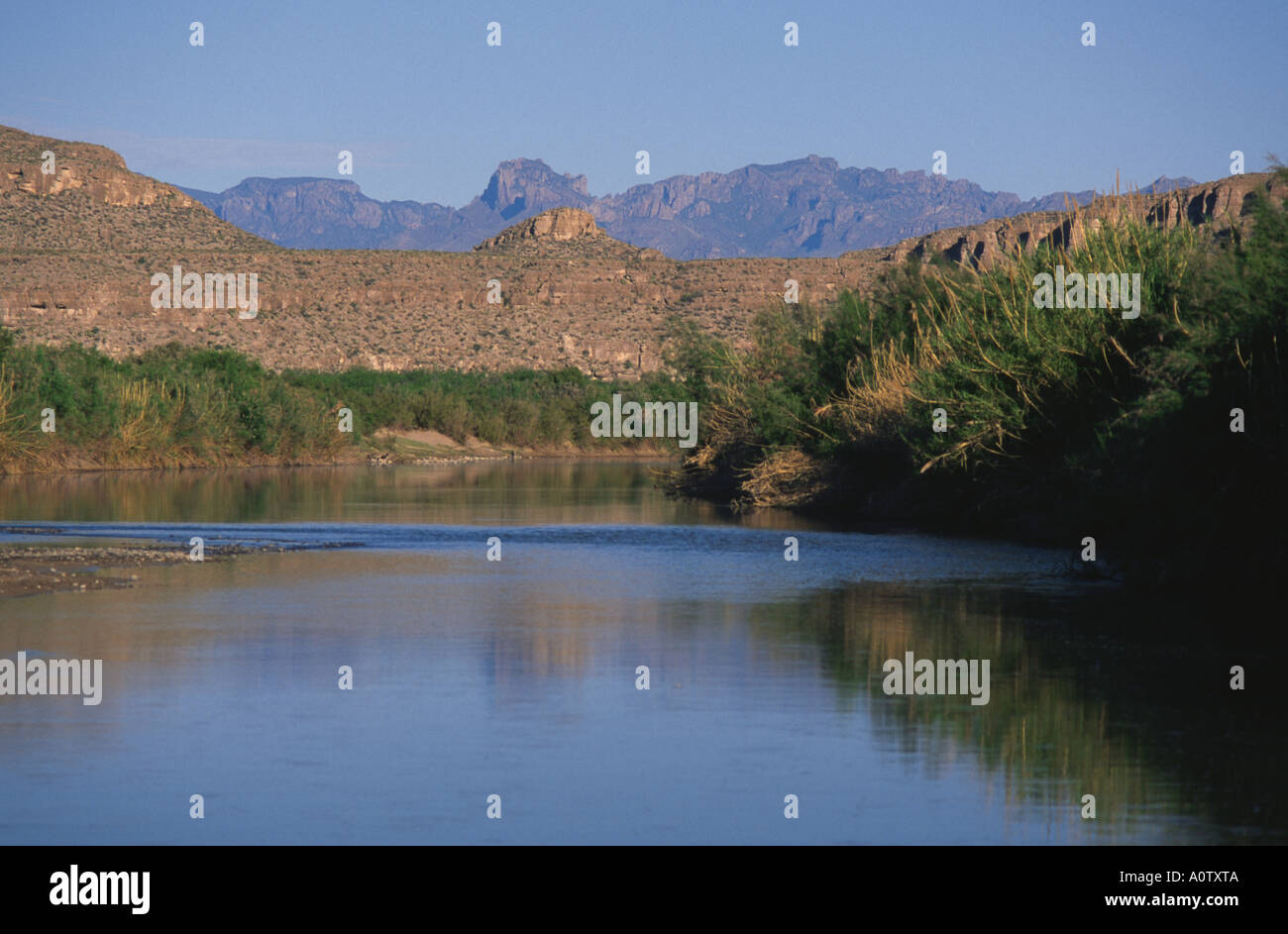 Border of united states and mexico big bend national park hires stock