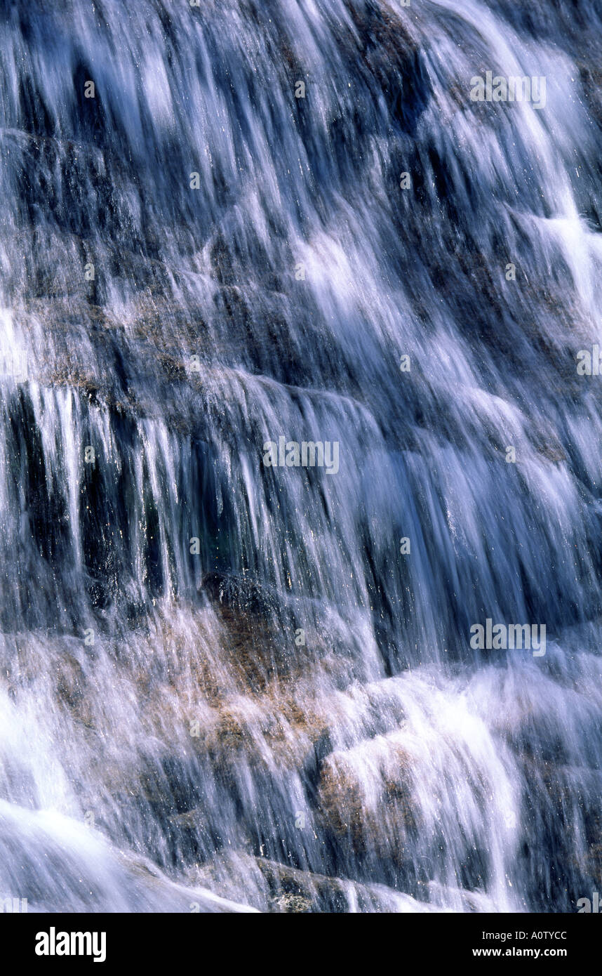 waterfall cascade scenic nature environment silky Stock Photo