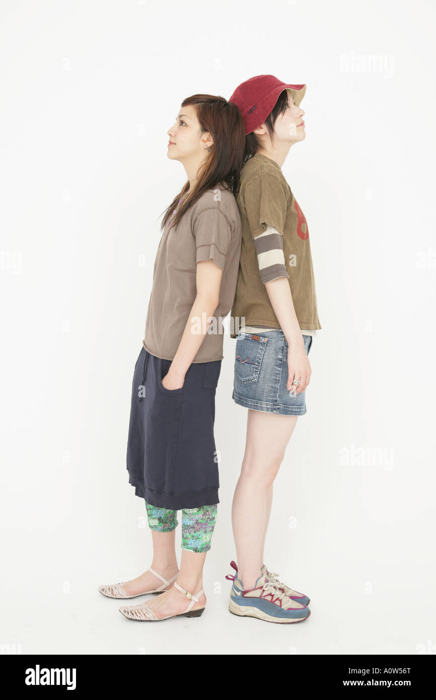 Back view japanese young women hi-res stock photography and images - Alamy