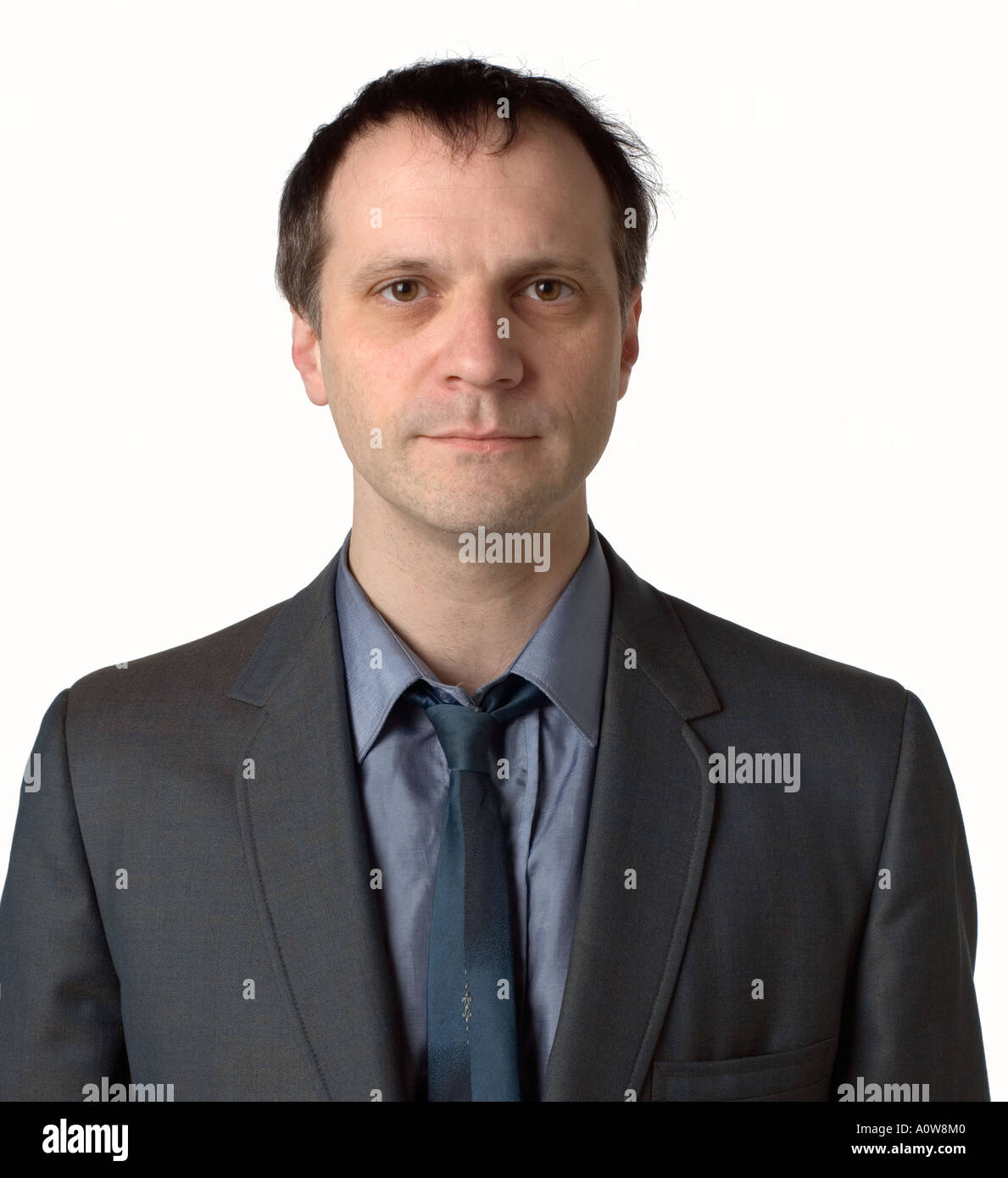 Portrait Caucasian man in suit Stock Photo
