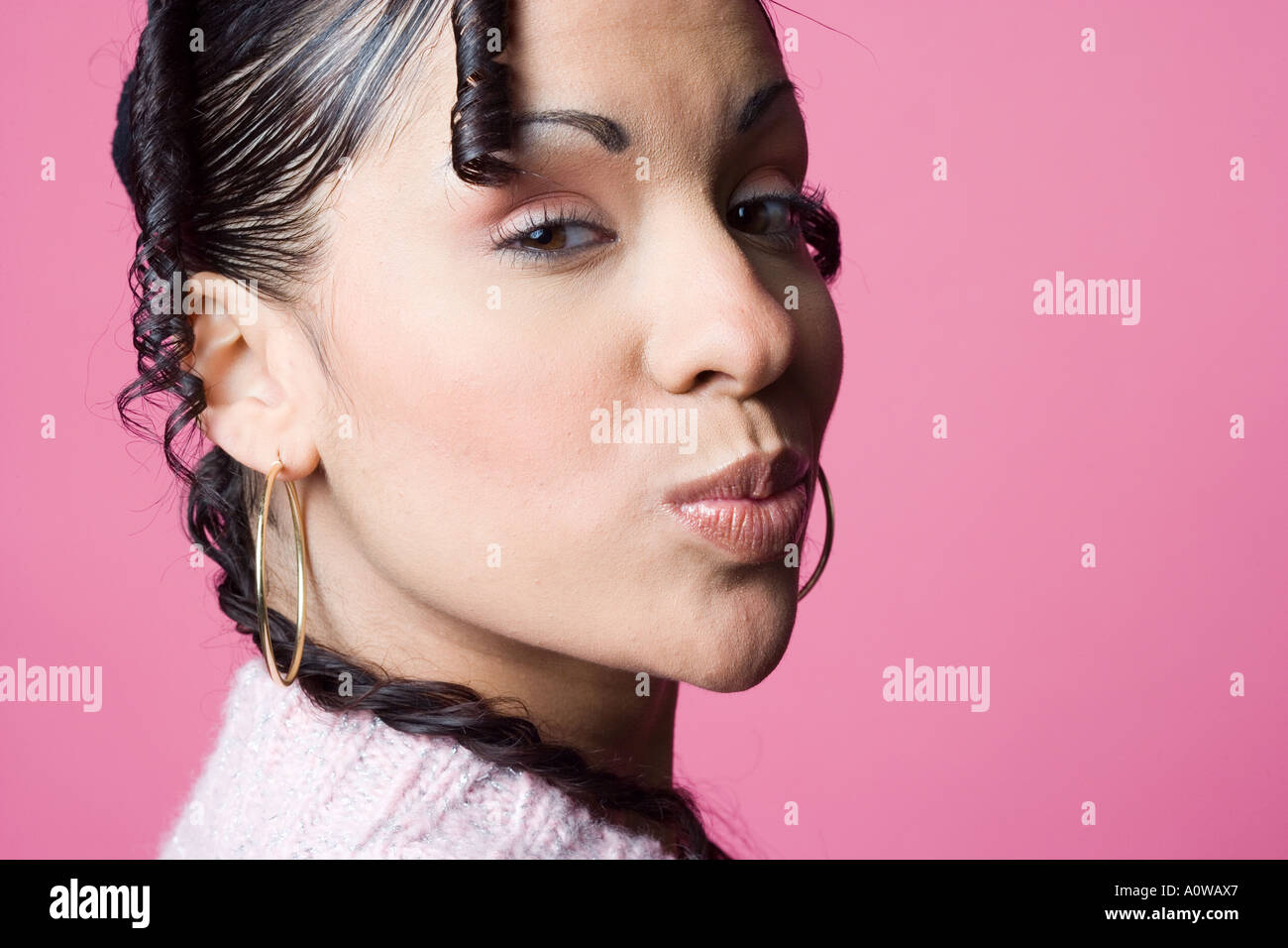 Attractive young mixed race woman hi-res stock photography and images ...