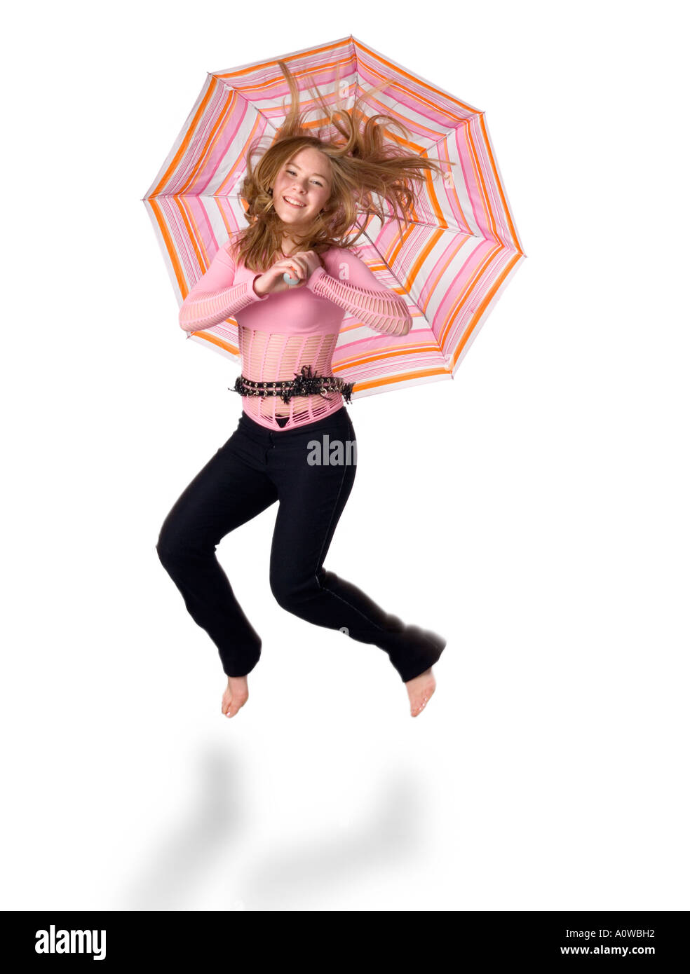 Jumping for joy Stock Photo Alamy