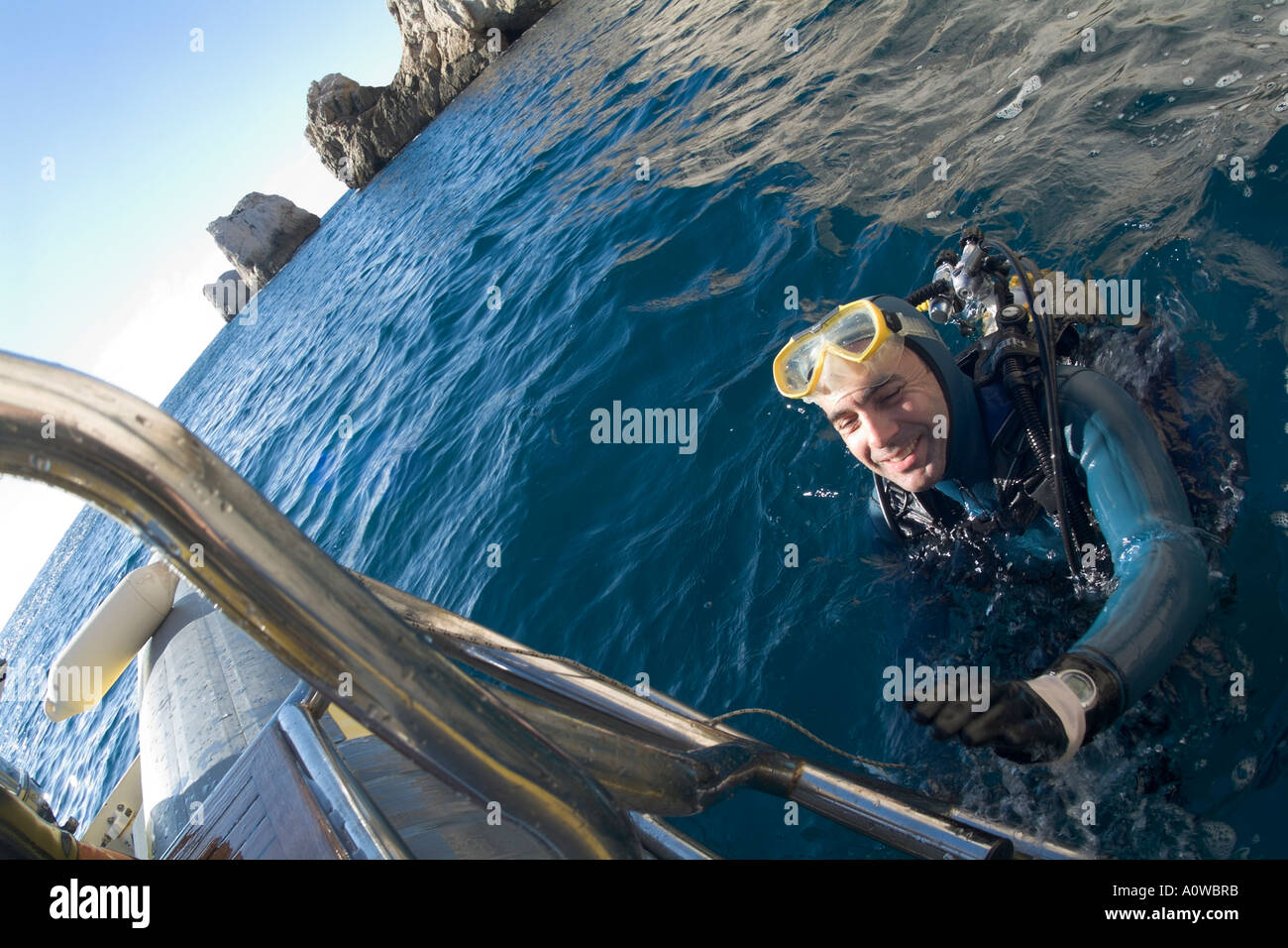 Man diving boat france hires stock photography and images Alamy