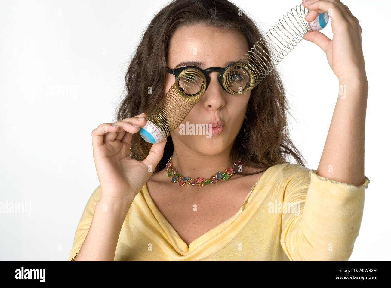 Portrait Caucasian woman Stock Photo