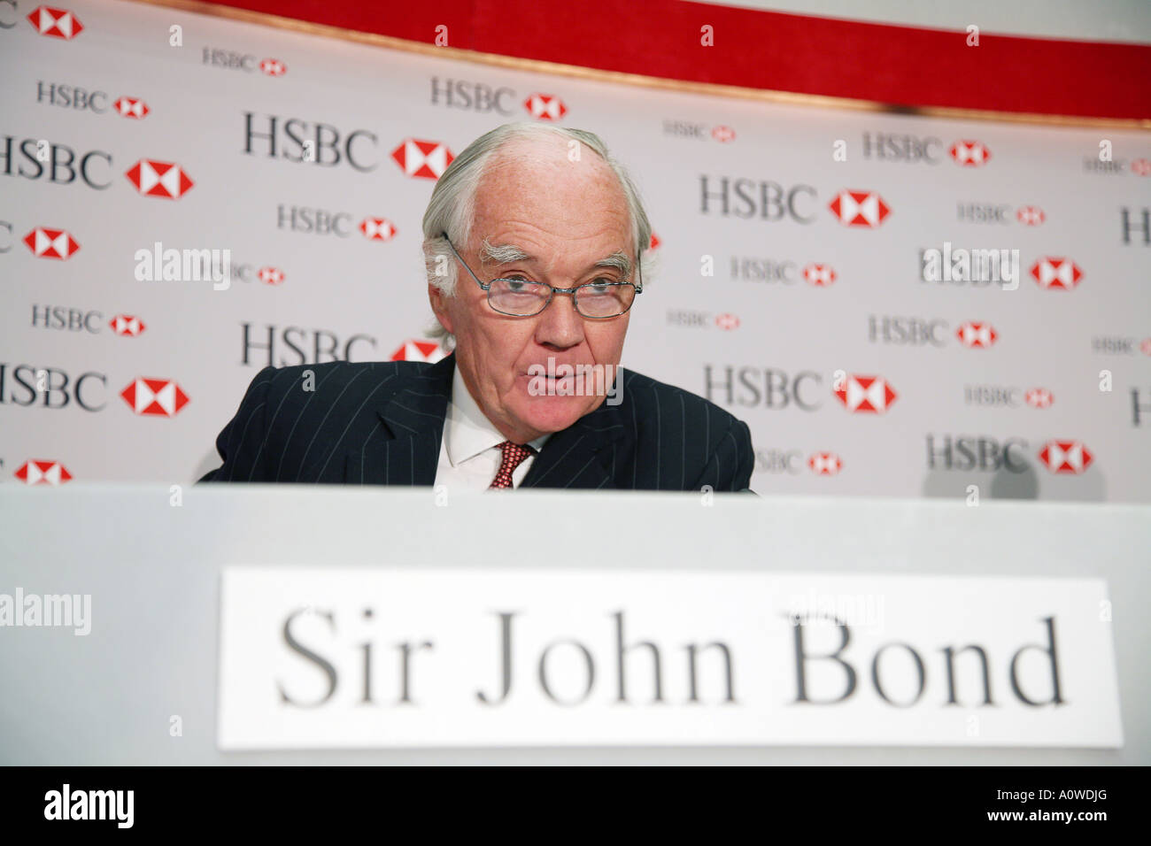 Sir John Bond HSBC Stock Photo Alamy
