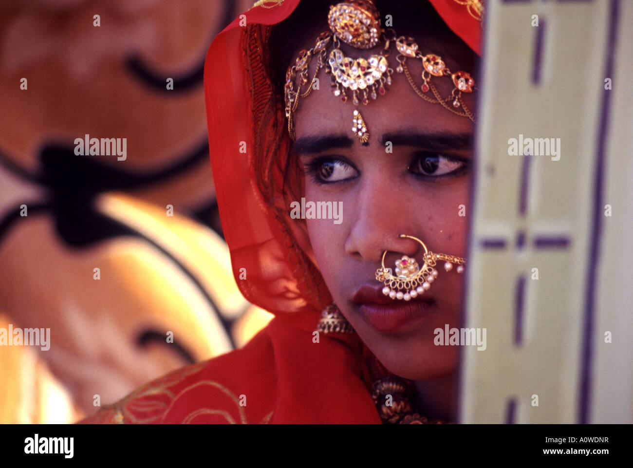 young Indian girl Stock Photo