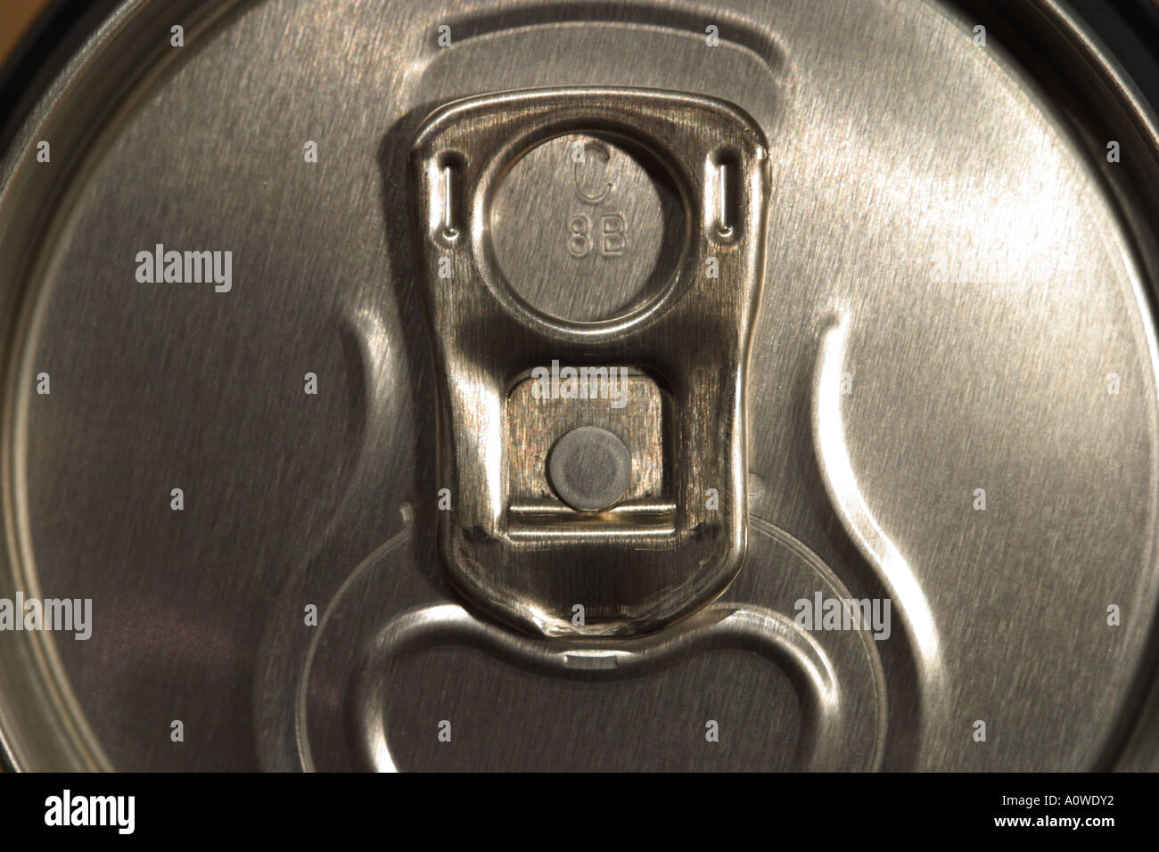 Ring pull on tin can Stock Photo Alamy