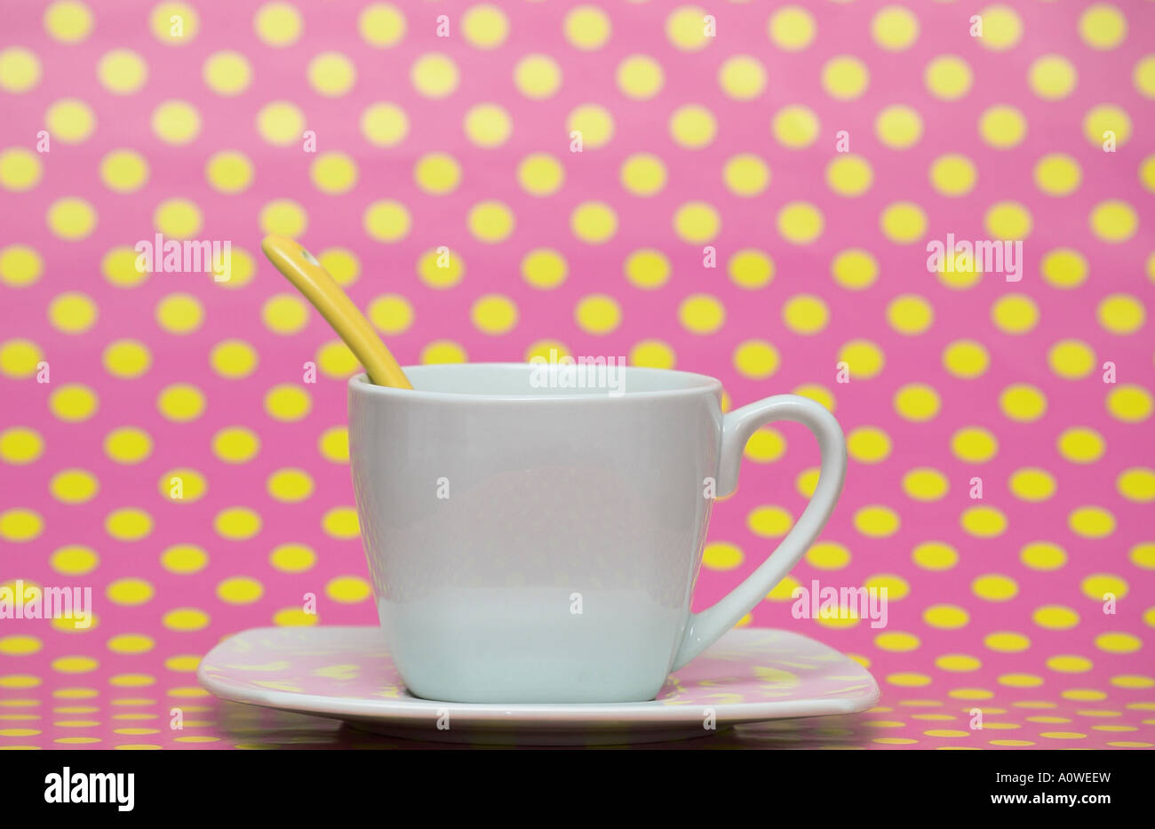 White Cup Of Coffee Stock Photo