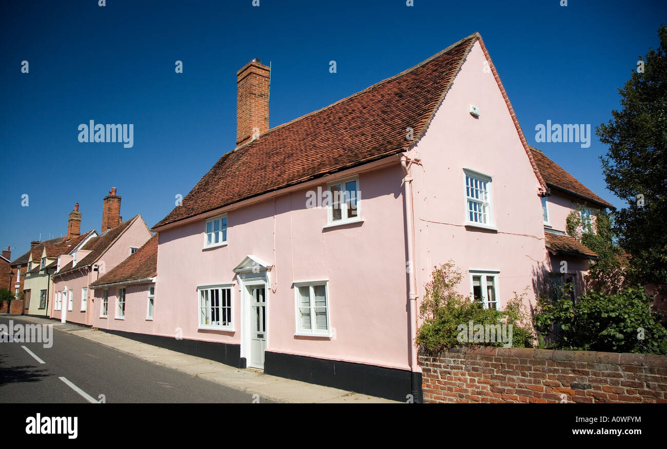 Pink house, Stoke by Nayland, Suffolk Stock Photo Alamy