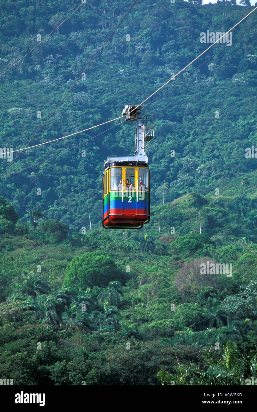 Dominican Republic Puerto Plata Isabela de Torres cable car Stock Photo