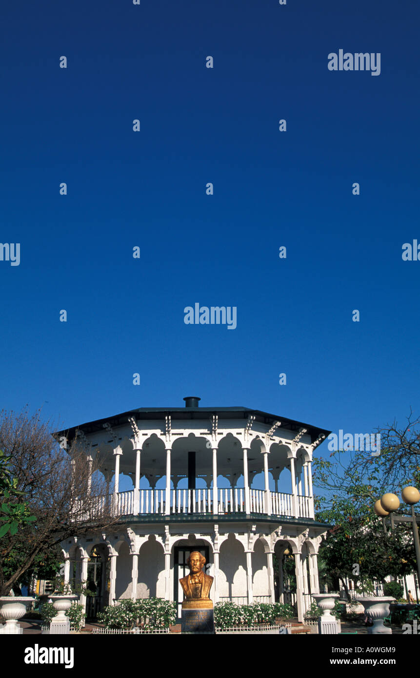 Dominican Republic Puerto Plata Central Park gazebo Stock Photo Alamy