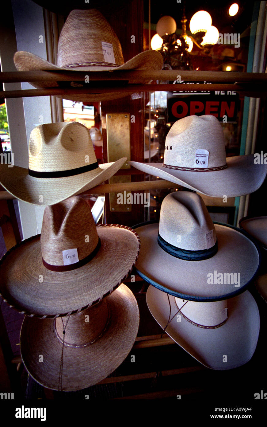 Hatstore in Durango New Mexico USA Stock Photo