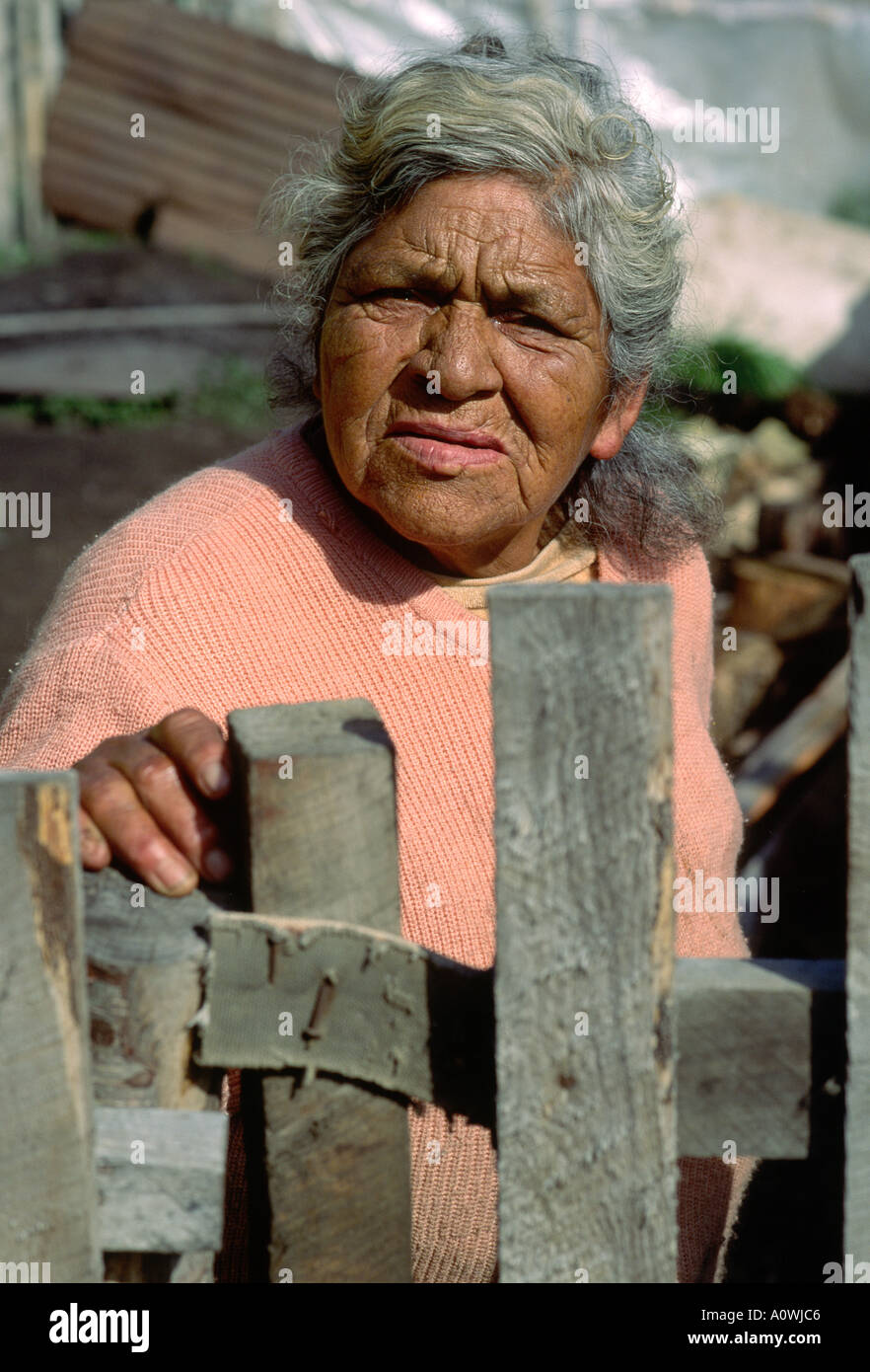 Yaghan Yaghan indian woman Peurto Williams Chile Stock Photo - Alamy