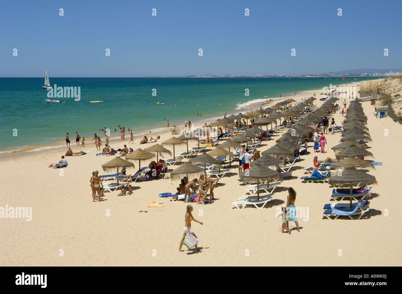 Portugal the Algarve; Quinta do Lago beach, Praia do ancao Stock Photo ...