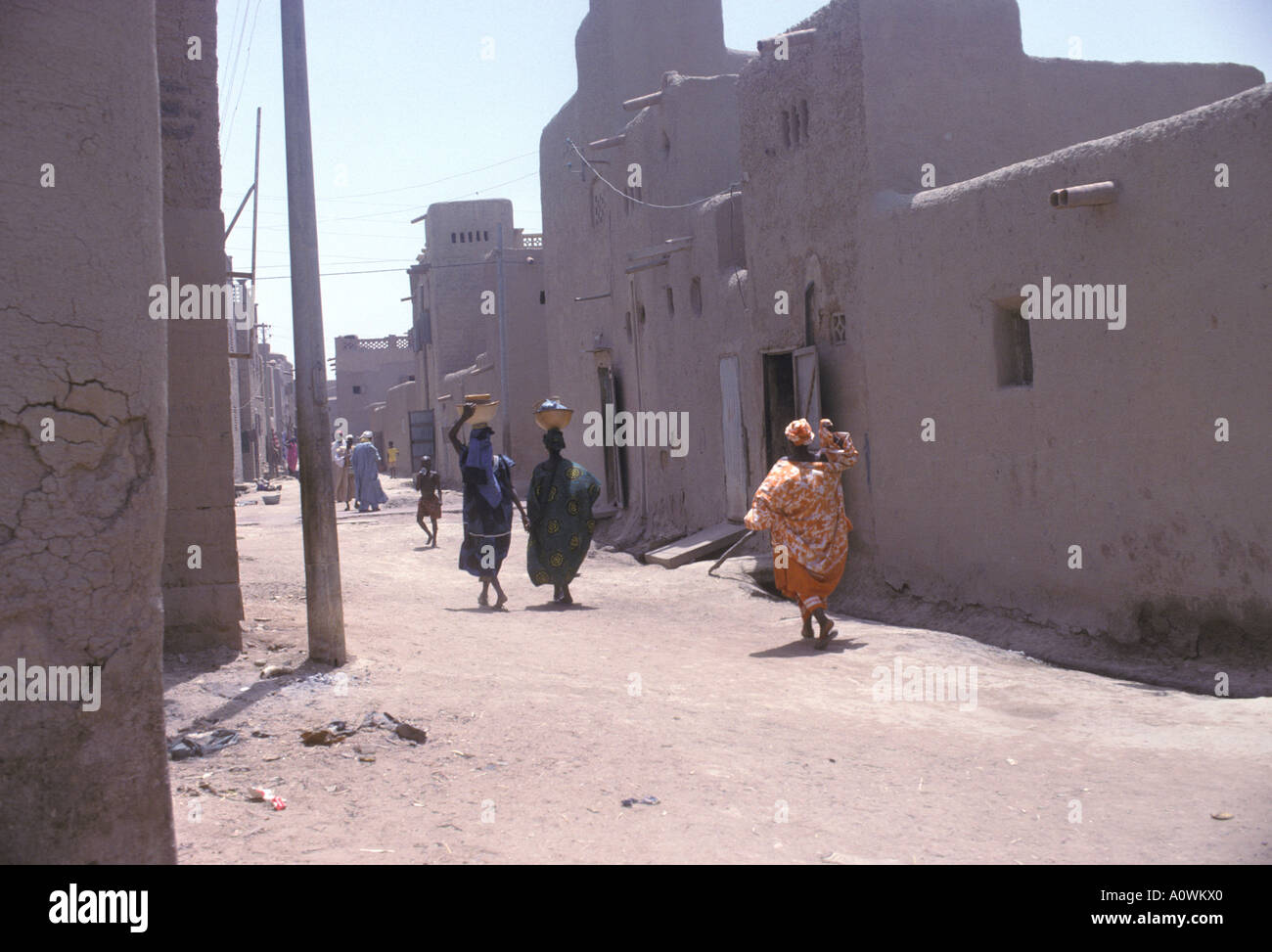 Street scene in Mopti Mali Stock Photo