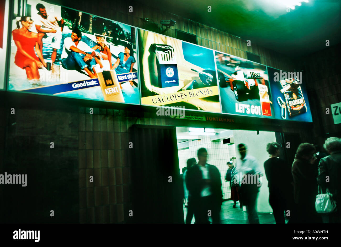 Berlin Germany, Outdoor Advertising BILLBOARD, in Underground Subway