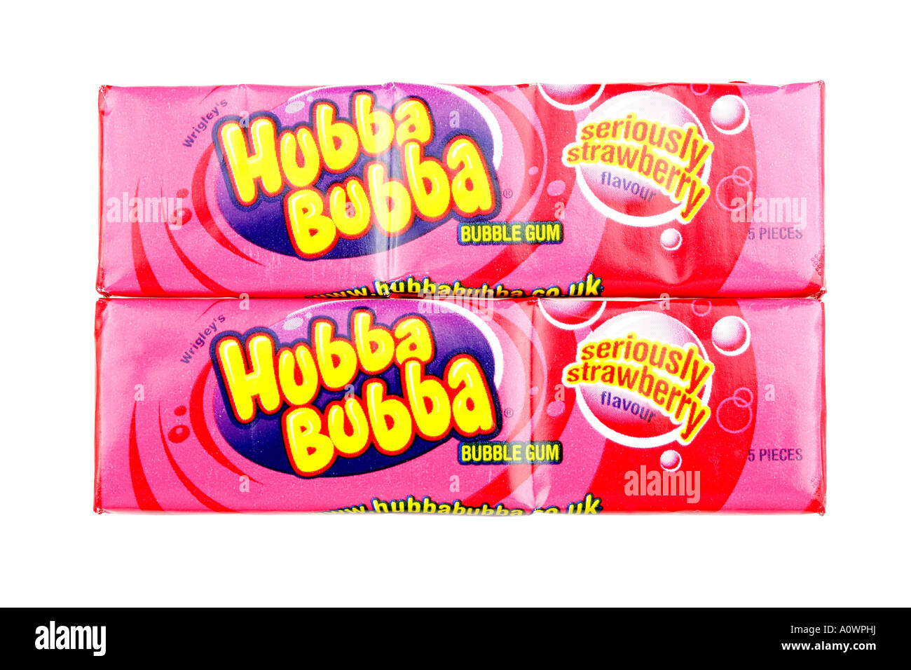 Bubblegum bubblegums bubble gum packet packets hubba bubba strawberry
