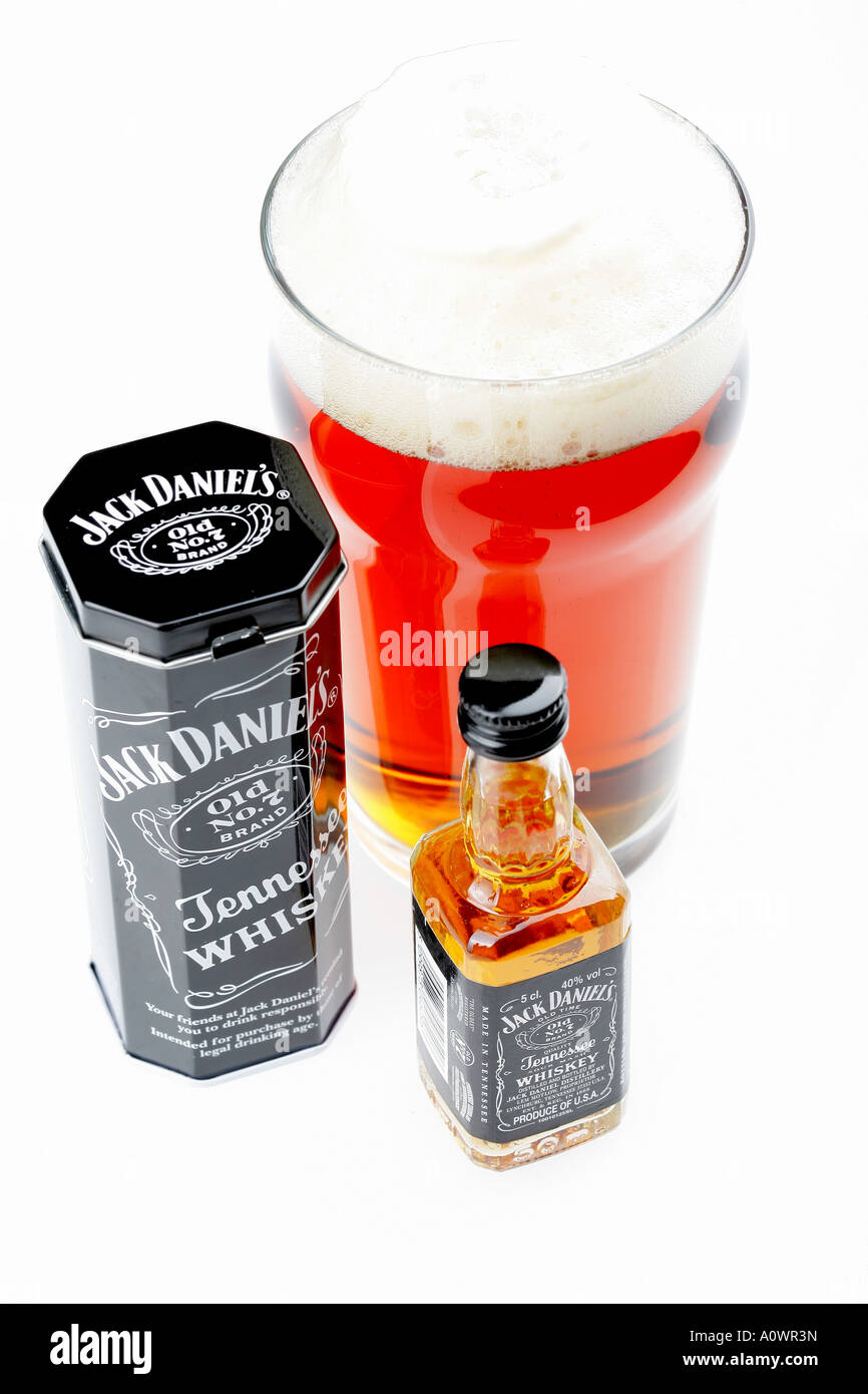 Whiskey and Beer Stock Photo Alamy