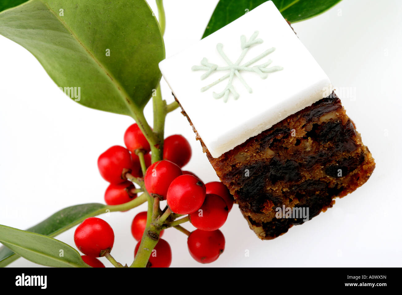 Christmas Cake Stock Photo