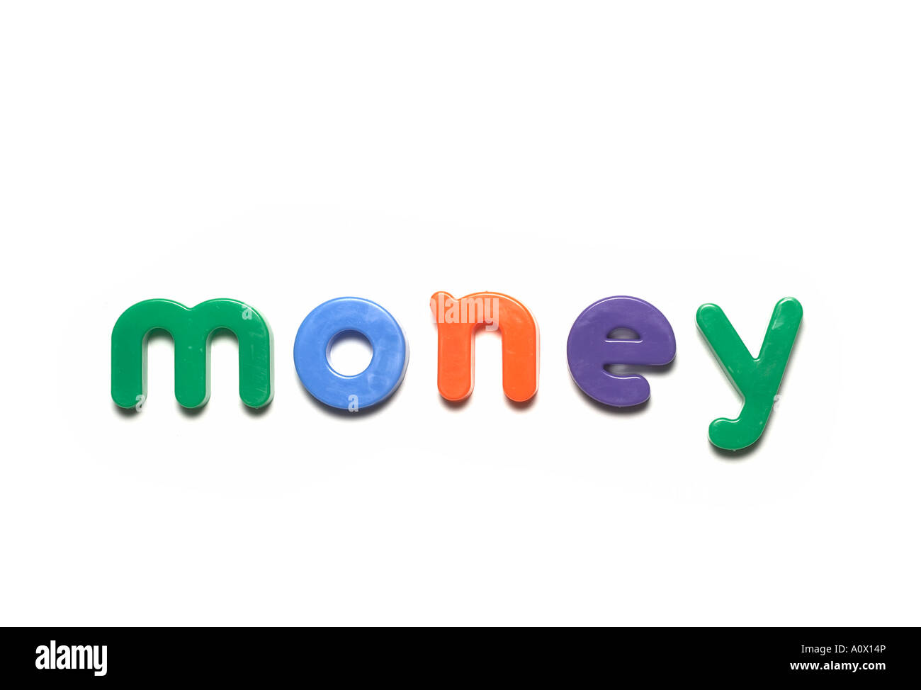 alphabet fridge spelling money,words Stock Photo Alamy
