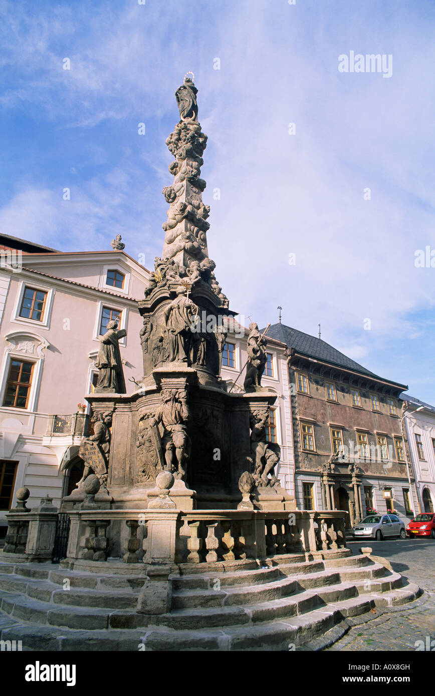 Plague Colmn Rome Baroque plague column dating from 1715 built as symbol of Roman ...