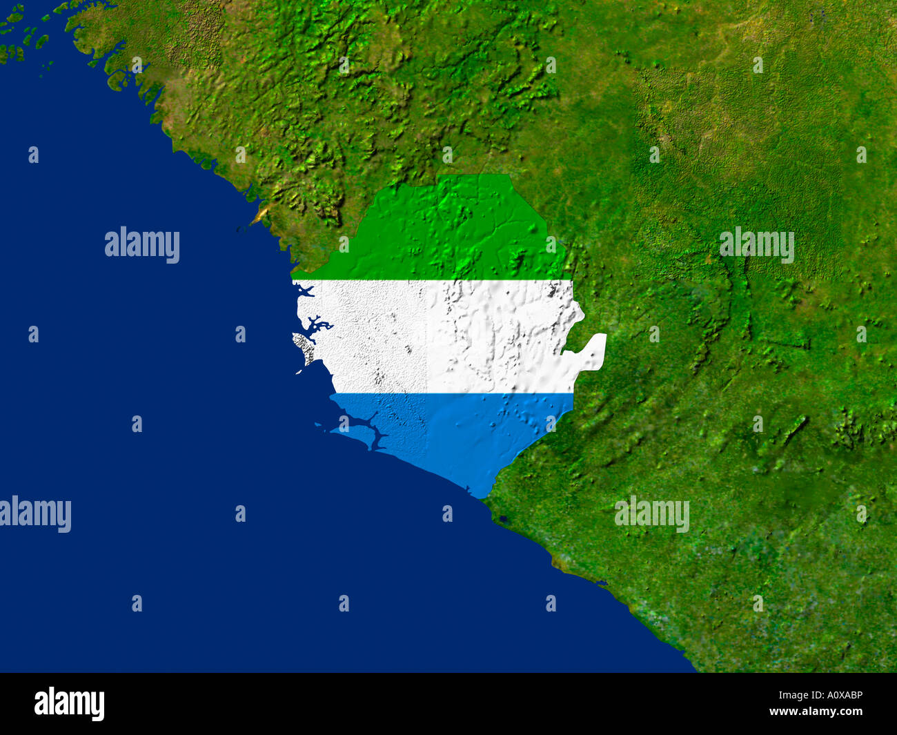 Maps of sierra leone hi-res stock photography and images - Alamy