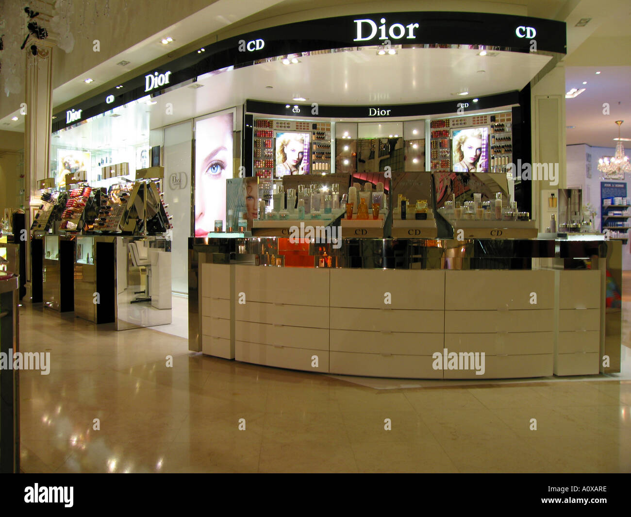 Dior perfume counter in a department store Stock Photo - Alamy