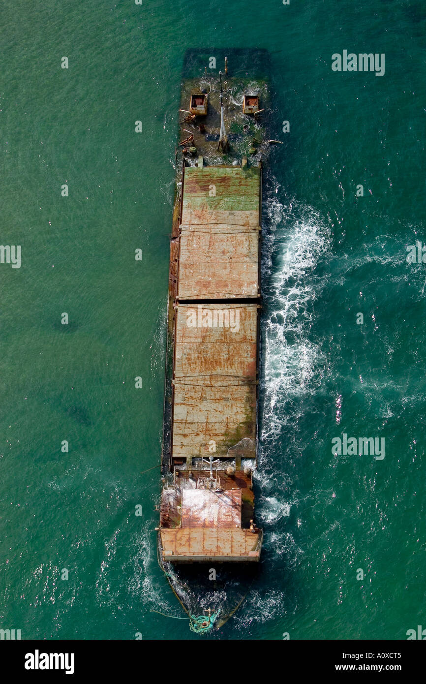 Sunken ship Stock Photo