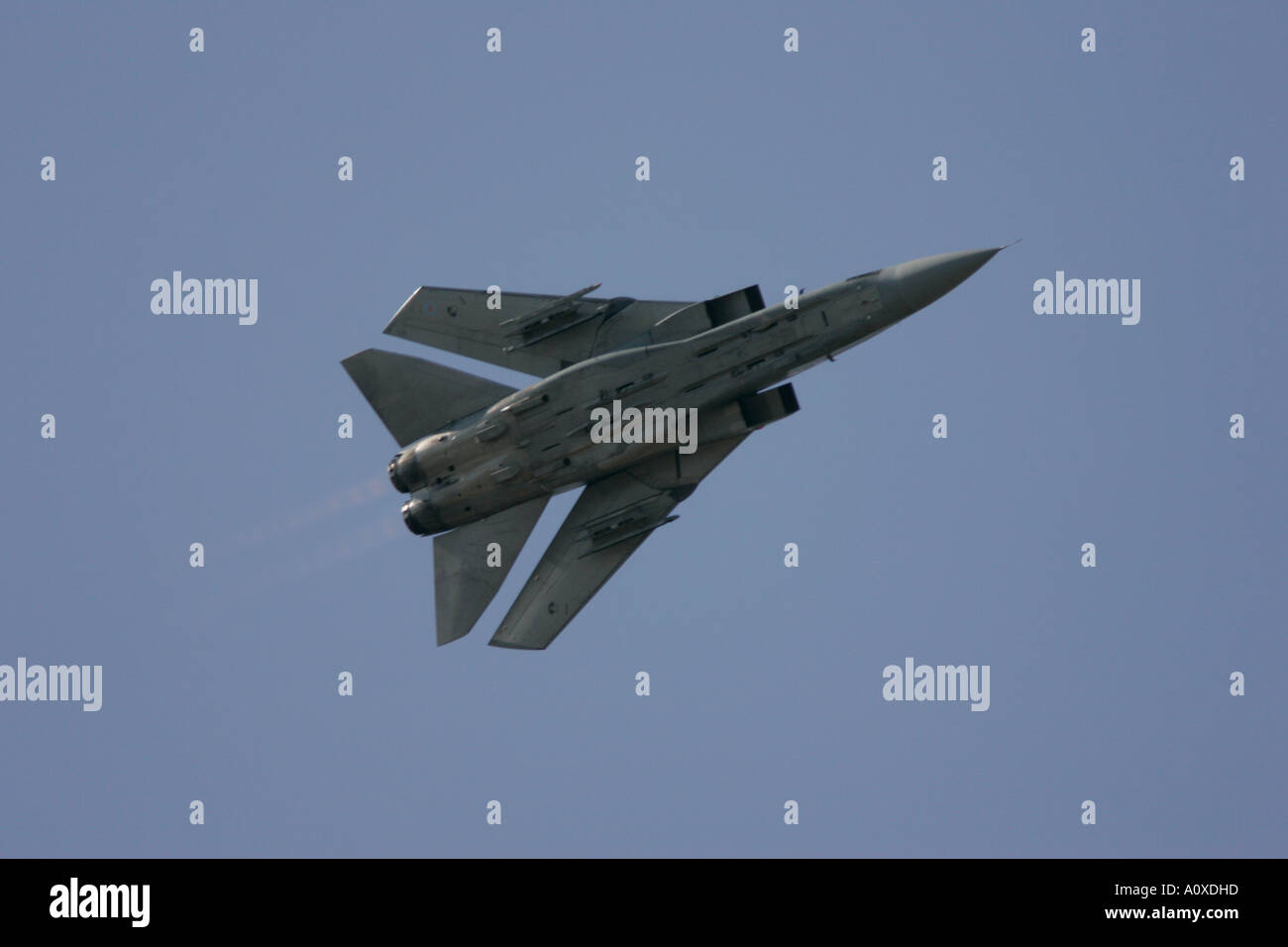 underside of RAF Tornado F3 flying on afterburner RIAT2005 RAF Fairford ...