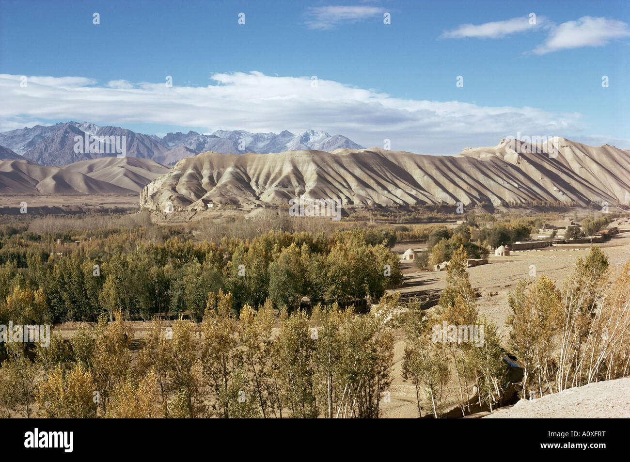 Bamiyan Bamian Valley and Koh i Baba Kuh e Baba mountain range Afghanistan Asia Stock Photo