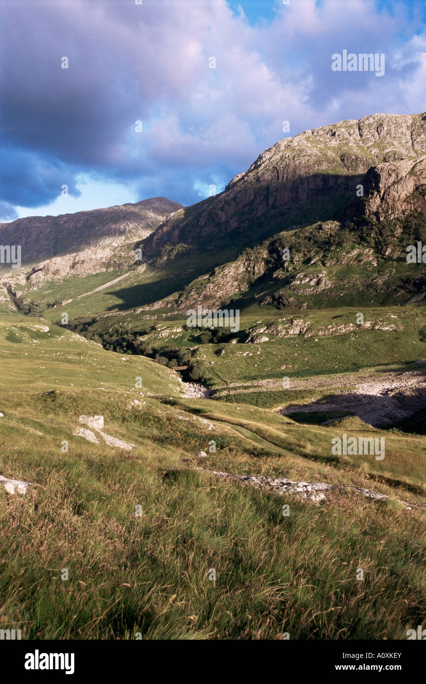 Valley and Pass of Glencoe Highland region Scotland United Kingdom Europe Stock Photo