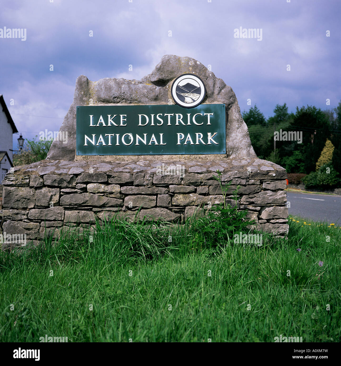 Sign Lake District National Park Cumbria England United Kingdom Europe ...