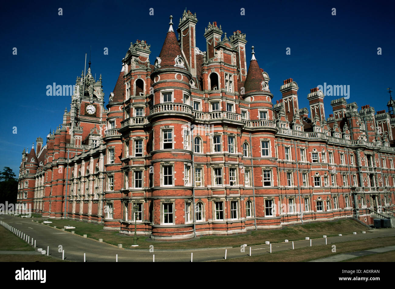 Royal holloway college egham surrey england united kingdom europe stock