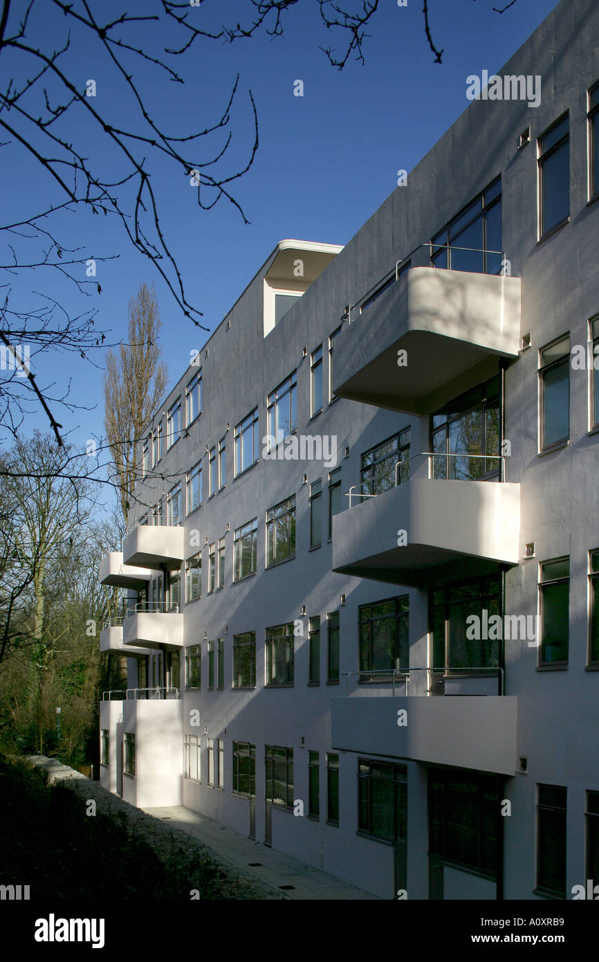 Isokon Flats, Lawn Road, Belsize Park, NW3. Built 1933 34, restored