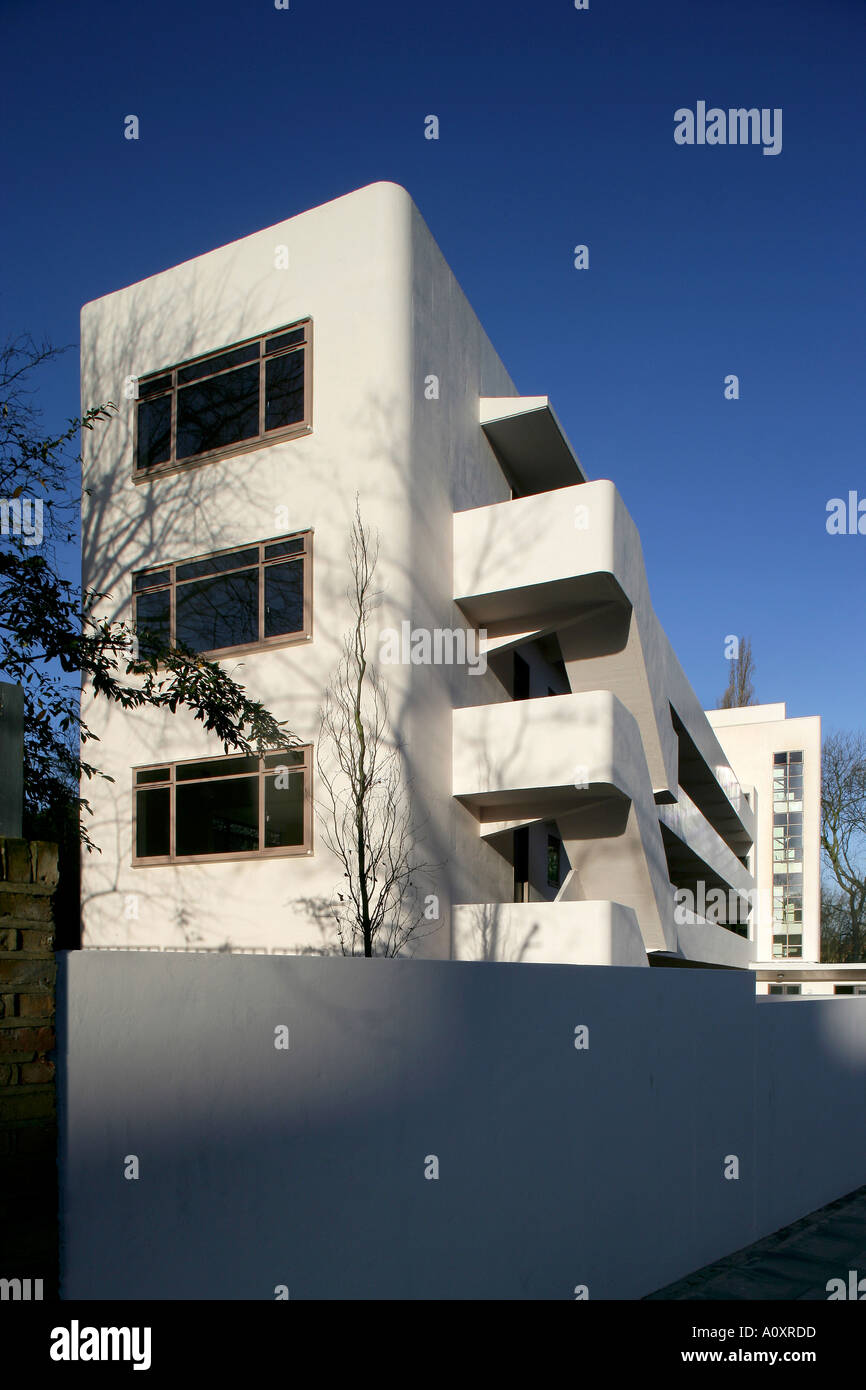 Isokon Flats, Lawn Road, Belsize Park, NW3. Built 1933 34, restored