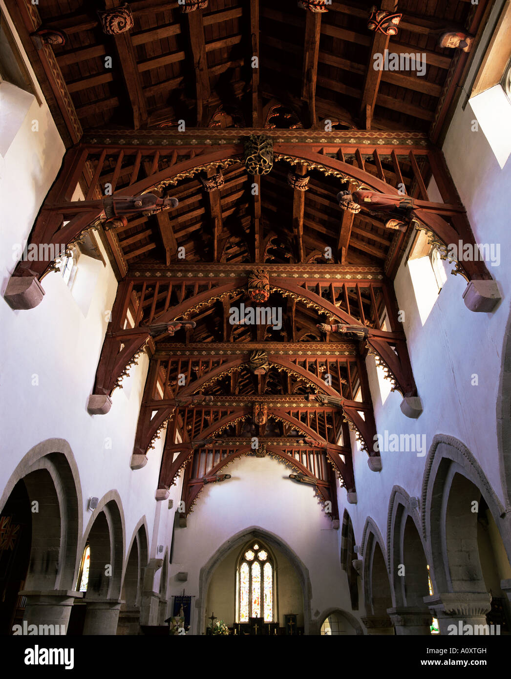 Bere Regis parish church roof Dorset England United Kingdom Europe
