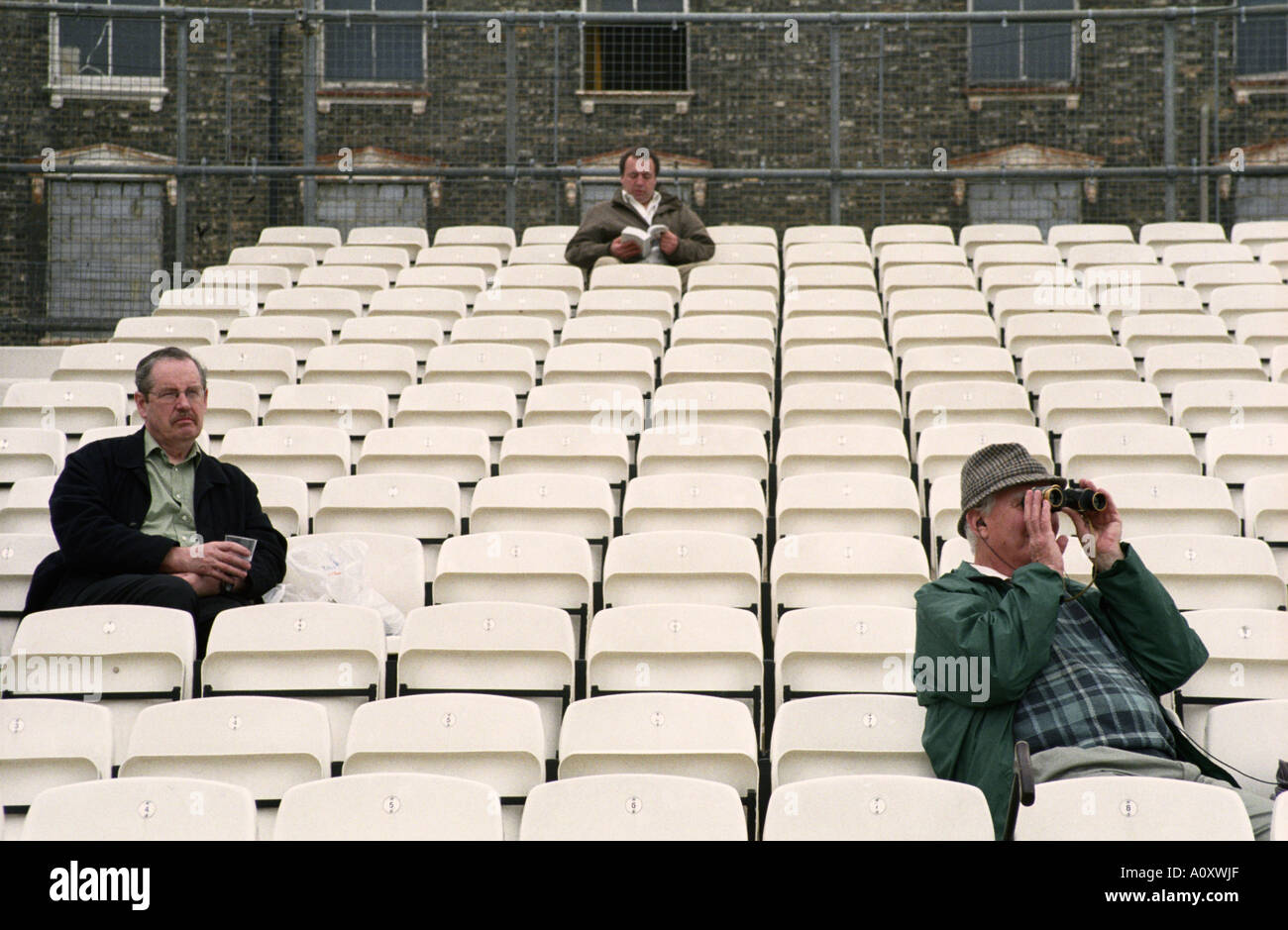 UK ENGLAND LONDON Spectators at a County Cricket match held at The Oval Stock Photo