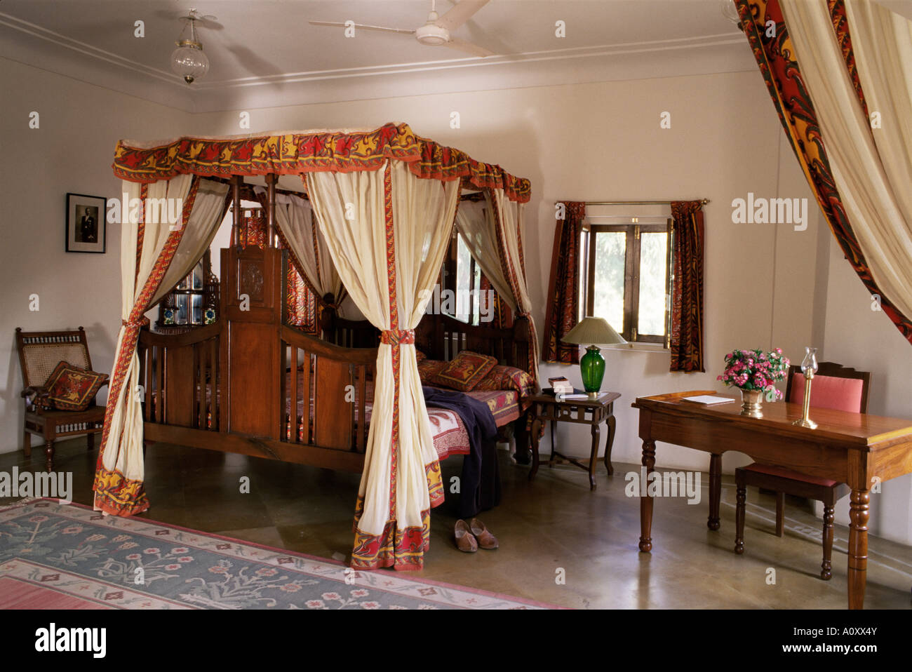 Four Poster Bed With Curtains Stock Photos Four Poster Bed With