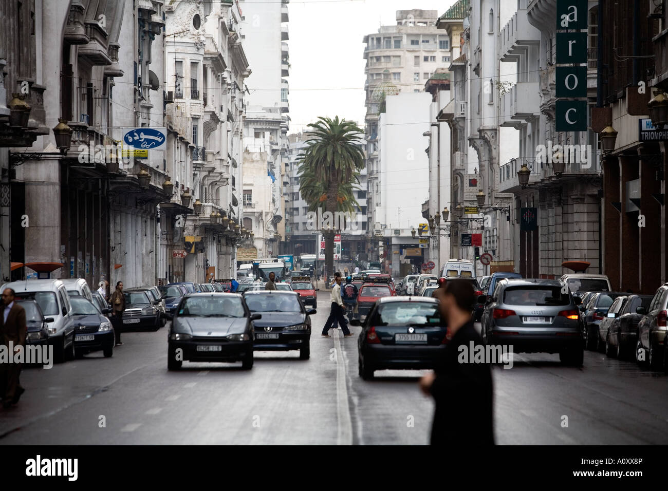 Casablanca City center Morocco Stock Photo Alamy