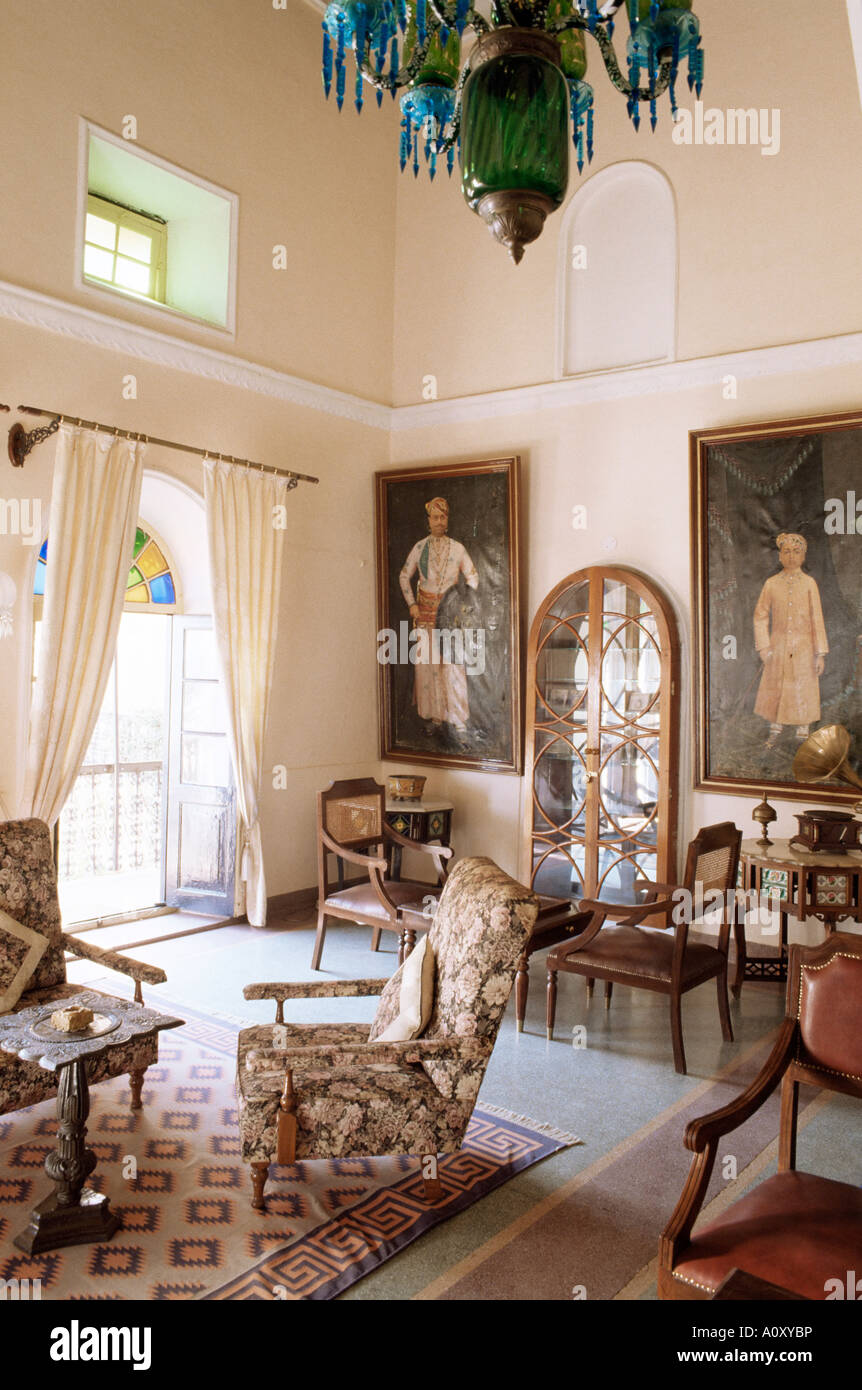 Drawing Room Deo Garh Palace Hotel Deo Garh Deogarh Rajasthan State Stock Photo Alamy