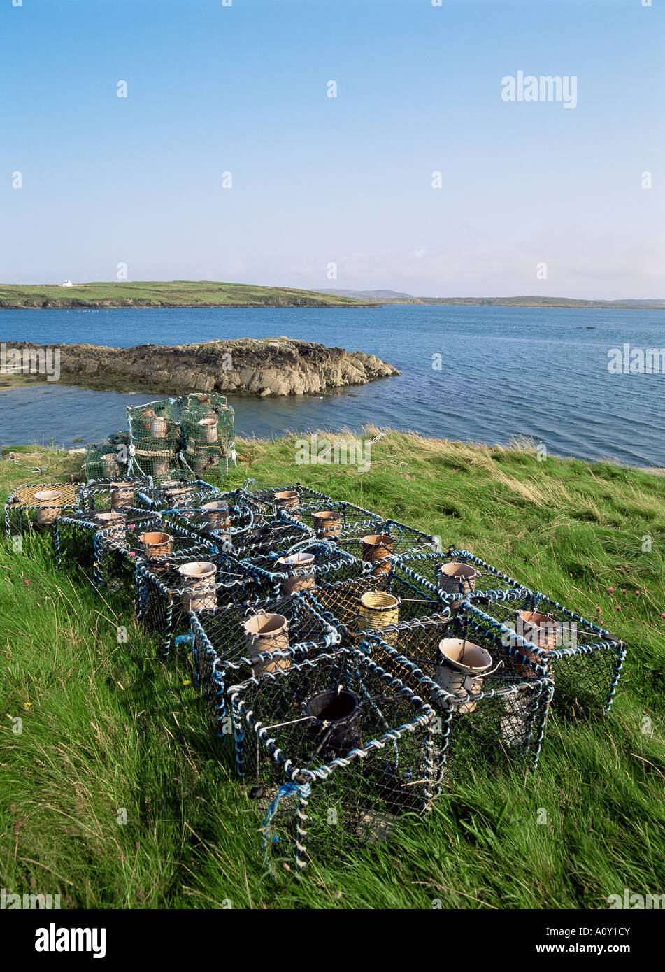 Lobster pots Roaring Water Bay County Cork Munster Eire Republic of