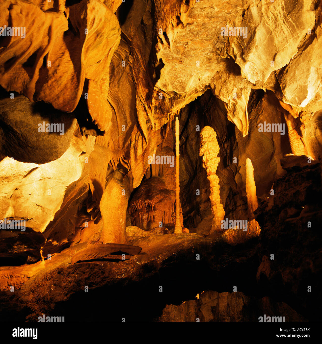 Cox s Cave Cheddar Somerset England United Kingdom Europe Stock Photo