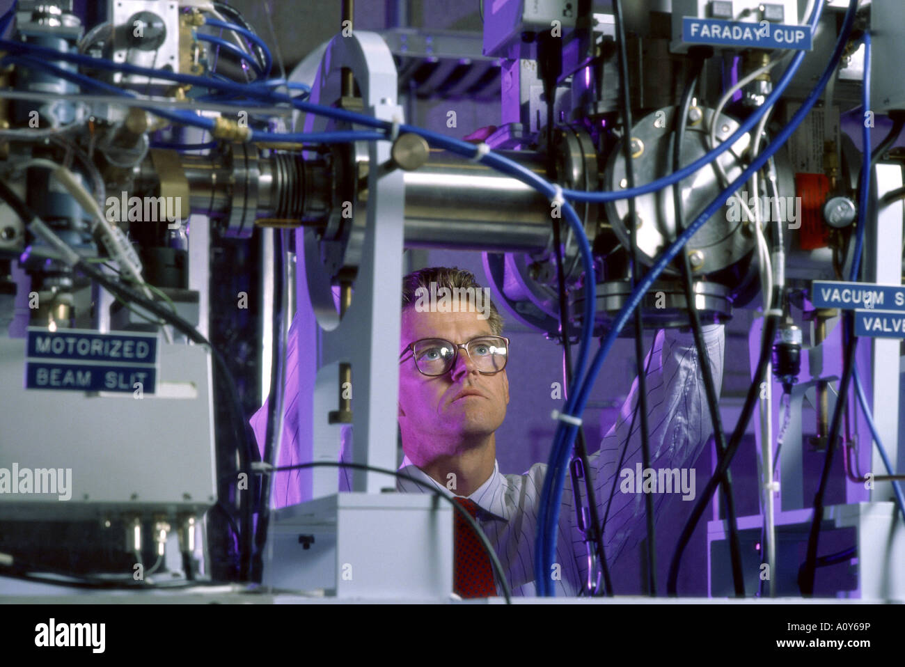 Examining Atom Beam Line Chalk River Nuclear Laboratory Ontario Canada