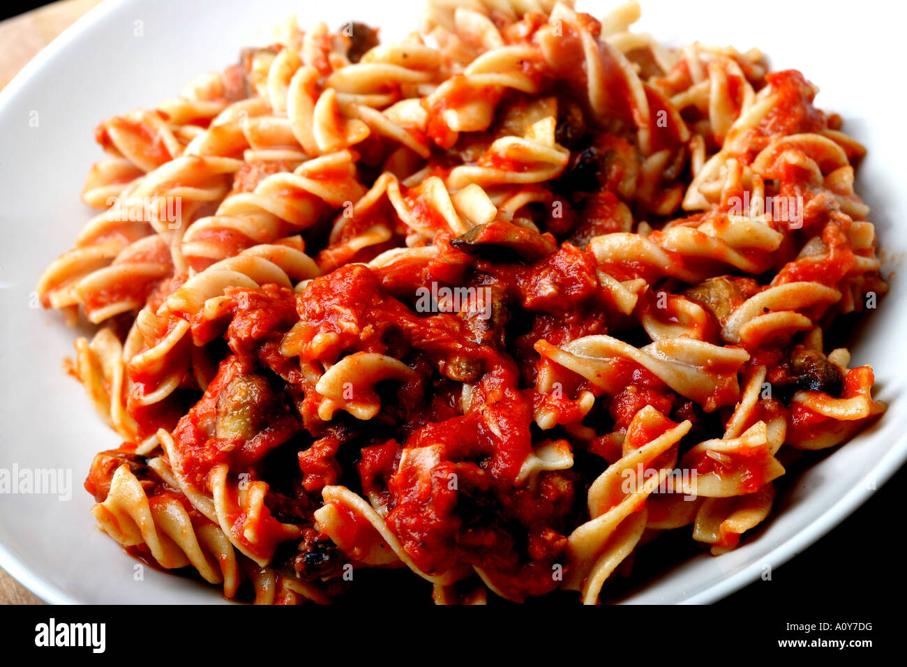 Tuna and Mushroom Pasta Stock Photo Alamy