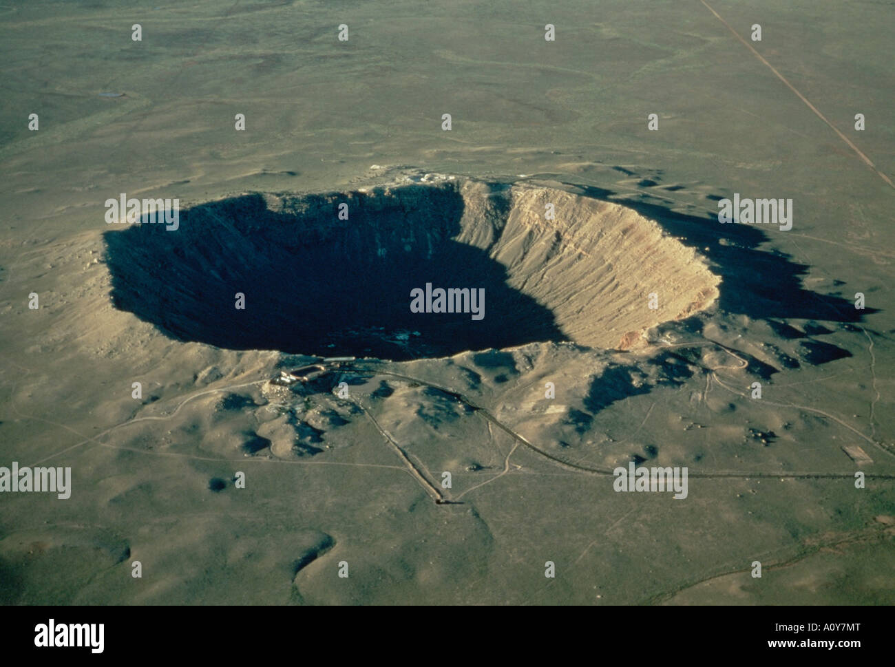 Meteor crater the largest known in the world Arizona United States of America North America Stock Photo