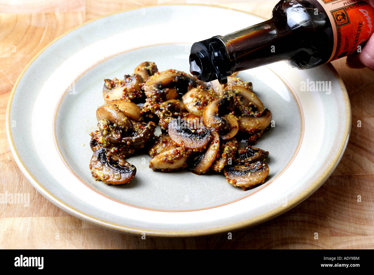 Devilled Mushrooms Model Released Stock Photo Alamy