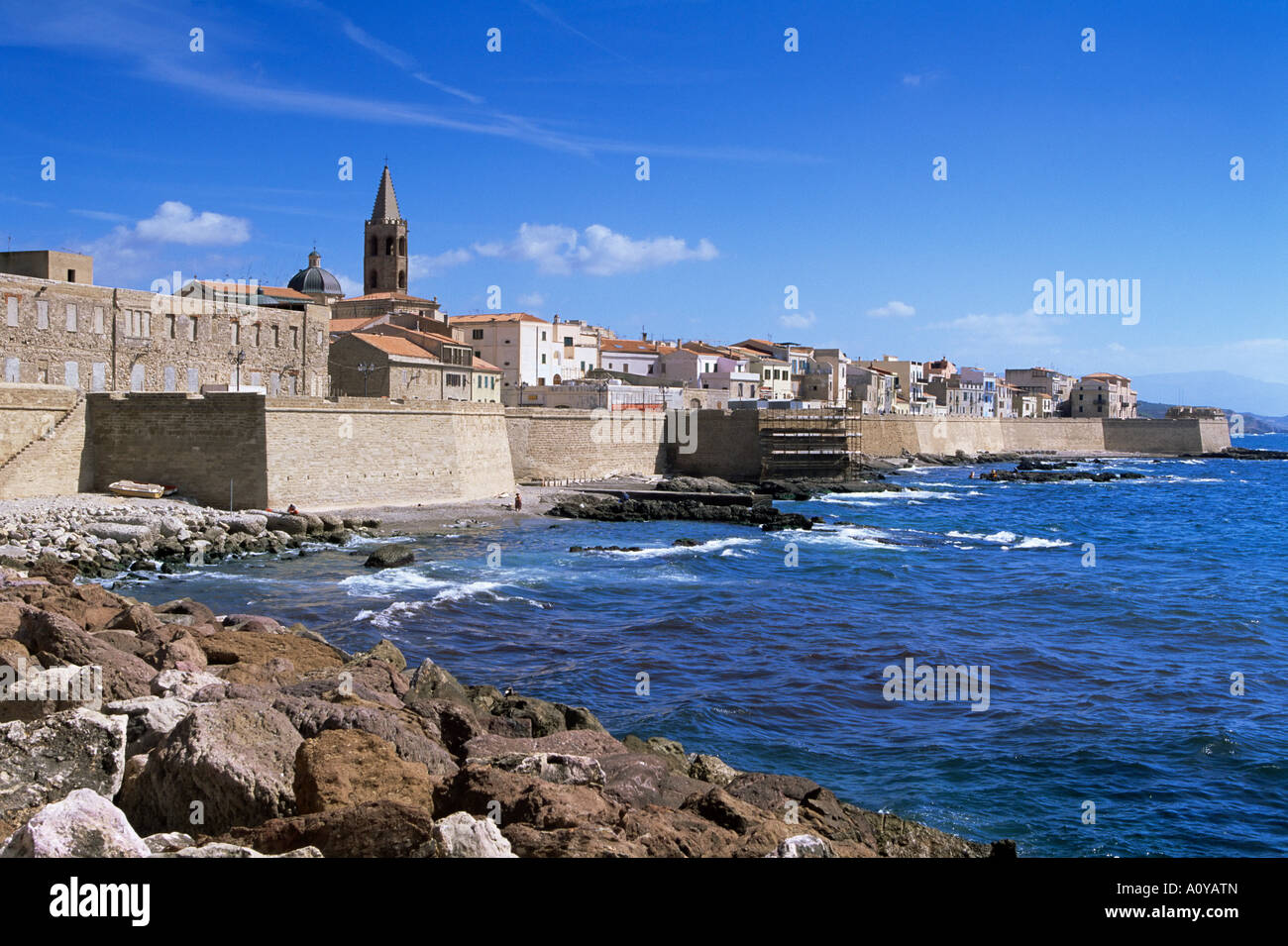 Alghero Sardinia Italy Mediterranean Europe Stock Photo - Alamy