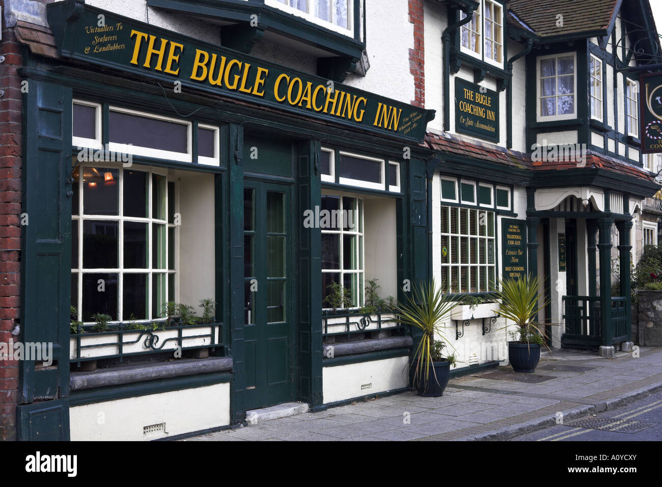 The Bugle Coaching Inn in the town centre Yarmouth Stock Photo Alamy