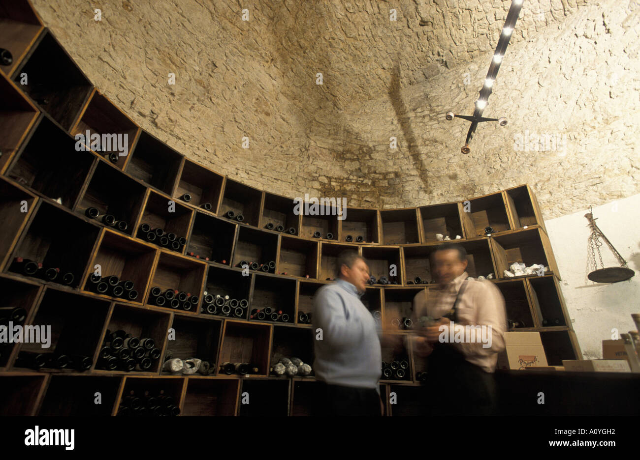 Cellar Kus inn San Zeno di Montagna Veneto Italy Stock Photo